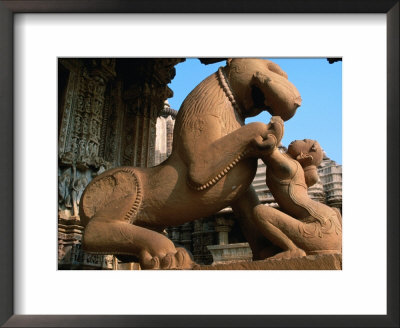 Statue At Kandarya Mahadeva Temple, Khajuraho, India by Anders Blomqvist Pricing Limited Edition Print image