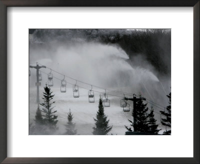 Snow Guns Pump Out Man-Made Snow At Bretton Woods Ski Area, New Hampshire, November 20, 2006 by Jim Cole Pricing Limited Edition Print image