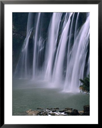 Huangguoshu Dapubu (Yellow Fruit Trees Waterfall) Cascading Into The Rhinoceros Pool, Anshun, China by Keren Su Pricing Limited Edition Print image