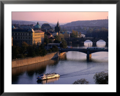 Boating Up The Valta River, Prague, Central Bohemia, Czech Republic by Jan Stromme Pricing Limited Edition Print image