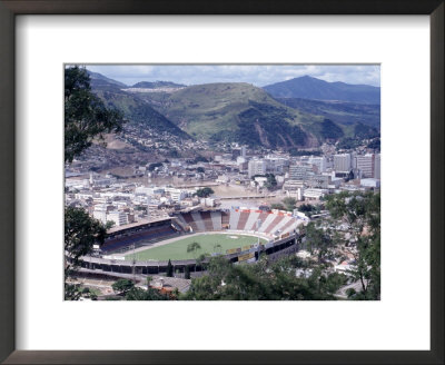 View Of A Stadium, Tegucigalpa, Honduras by Ted Wilcox Pricing Limited Edition Print image