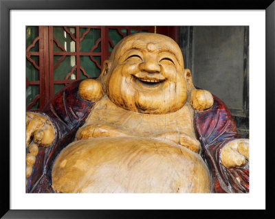 Laughing Buddha, Tanzhe Temple, Beijing, China, Asia by Jochen Schlenker Pricing Limited Edition Print image