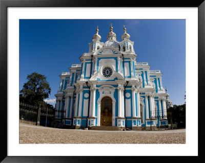 Smolny Cathedral, St. Petersburg, Russia by Nancy & Steve Ross Pricing Limited Edition Print image