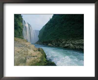 Tamul Falls Is A Spectacular 210-Foot Waterfall by Stephen Alvarez Pricing Limited Edition Print image