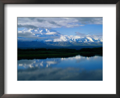 Cloud-Enshrouded Mt. Mckinley Reflected In Wonder Lake by Anne Keiser Pricing Limited Edition Print image