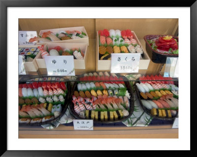 Sushi Shop, Restaurant, Shinjuku, Tokyo, Honshu, Japan by Christian Kober Pricing Limited Edition Print image