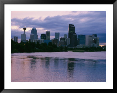 Twilight On The Bow River And Calgary by Michael S. Lewis Pricing Limited Edition Print image