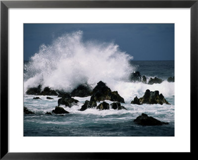 Waves Crashing Against Rocks by George F. Mobley Pricing Limited Edition Print image