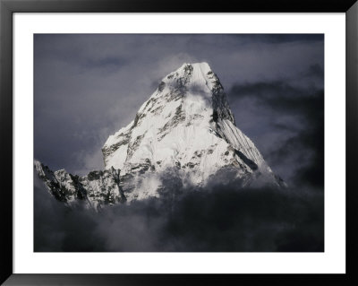 View Of Ama Dablam Wreathed In Clouds by Anne Keiser Pricing Limited Edition Print image