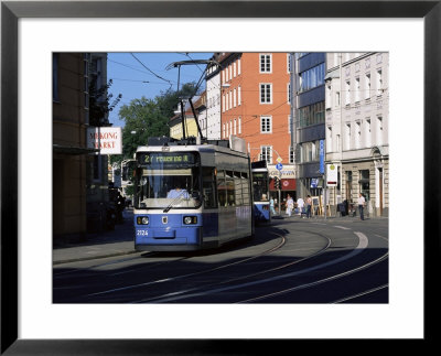 Tram In The City Centre, Munich, Bavaria, Germany by Yadid Levy Pricing Limited Edition Print image