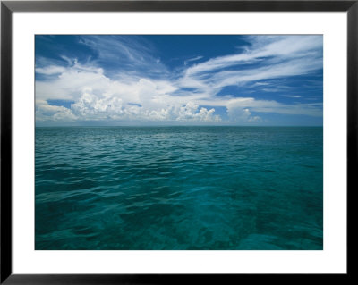 Clouds In Blue Sky Over Clear Calm Blue Waters by Wolcott Henry Pricing Limited Edition Print image