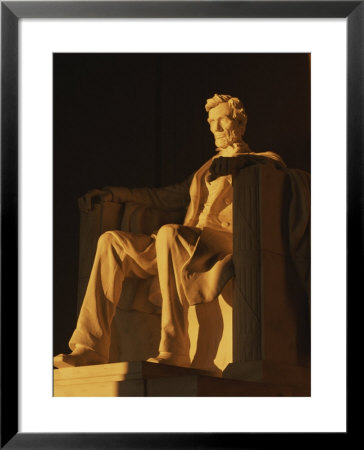 Abraham Lincoln Statue In Lincoln Memorial, Washington, D.C. by Richard Nowitz Pricing Limited Edition Print image