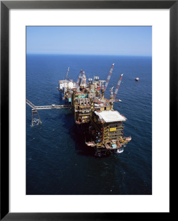 Platform And Drill Rig, Morecambe Bay Gas Field, Lancashire, England, United Kingdom by Nick Wood Pricing Limited Edition Print image