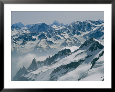 A View Of The Swiss Alps From Col Du Chardonnet, Mount Blanc Region by Gordon Wiltsie Pricing Limited Edition Print image