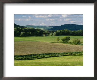 A Railroad Bridge Crosses Through A Pastoral Landscape by Raymond Gehman Pricing Limited Edition Print image