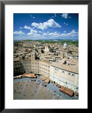 View Over Rooftops From The Torre Mangia In Piazza Del Campo, Siena, Tuscany, Italy by Lee Frost Pricing Limited Edition Print image