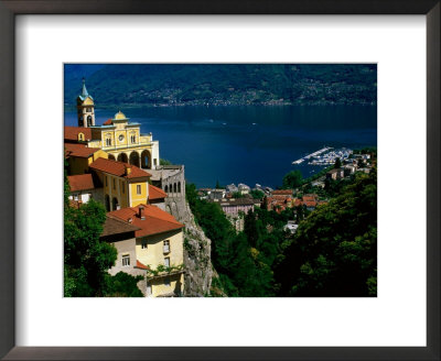 Sanctuary Of Madonna Del Sasso, Locarno And Lago Maggiore, Locarno, Ticino, Switzerland by Glenn Van Der Knijff Pricing Limited Edition Print image
