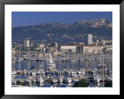 Marina And City Centre, Toulon, Var, Cote D'azur, Provence, France, Mediterranean by Gavin Hellier Pricing Limited Edition Print image