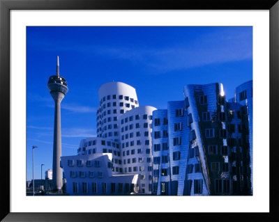 Neuer Zollhof, Dusseldorf, Nordrhein-Westfalen (North Rhine Wesphalia), Germany, Europe by Hans Peter Merten Pricing Limited Edition Print image