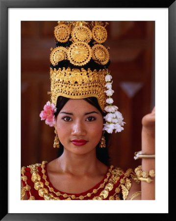 Portrait Of Dancer, Siem Reap, Cambodia by Michael Coyne Pricing Limited Edition Print image