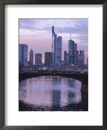 Frankfurt-Am-Main Skyline, Hessen, Germany, Europe by Charles Bowman Pricing Limited Edition Print image