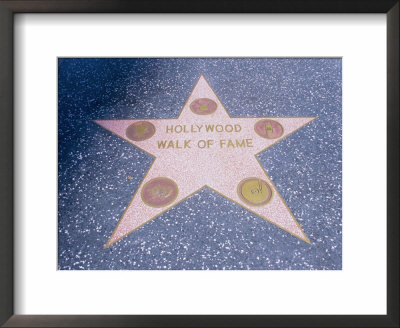 Walk Of Fame, Hollywood Boulevard, Los Angeles, California, Usa by Gavin Hellier Pricing Limited Edition Print image