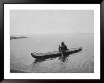 An Eskimo Of Alaska In His Kayak by Hogg Pricing Limited Edition Print image