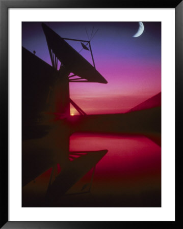 Satellite Dish Under The Moonlight by Josh Mitchell Pricing Limited Edition Print image
