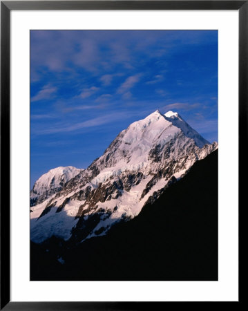 Pink Snow On Mount Cook, Mt. Cook National Park, New Zealand by David Wall Pricing Limited Edition Print image