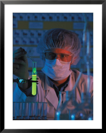 Medical Personnel And Test Tube by Charlie Borland Pricing Limited Edition Print image