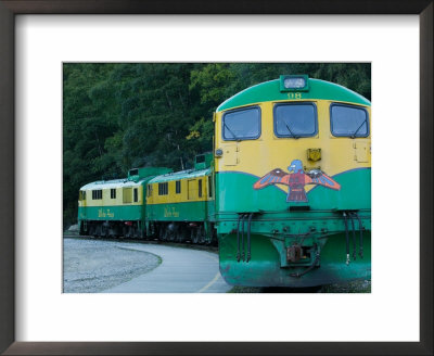 White Pass And Yukon Route Scenic Railroad Locomotive, Skagway, Southeast Alaska, Usa by Walter Bibikow Pricing Limited Edition Print image
