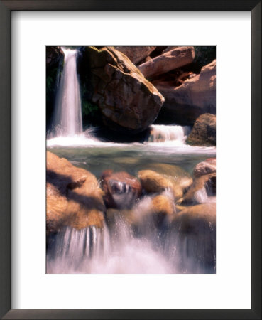 Waterfall On Side Canyon Of Colorado River by Rebecca Marvil Pricing Limited Edition Print image