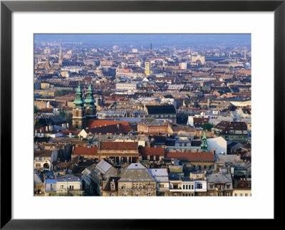 Rooftops Of Jozsefvaros Seen From Gellert Hill, Budapest, Hungary by Jonathan Smith Pricing Limited Edition Print image