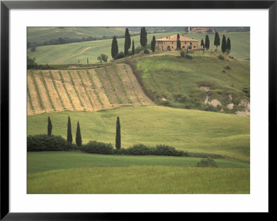 Tuscan Villa, Val D'orcia, Italy by Walter Bibikow Pricing Limited Edition Print image