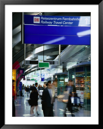 Railway Travel Center At Frankfurt Airport, Frankfurt-Am-Main, Hesse, Germany by Johnson Dennis Pricing Limited Edition Print image