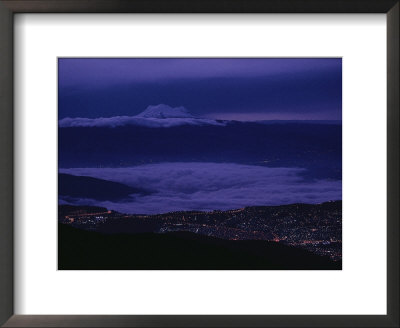Cloud-Shrouded Mount Antisana Rises Above Quito by Pablo Corral Vega Pricing Limited Edition Print image