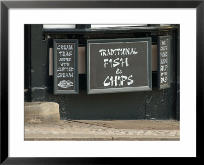 Fast Food Sign In A Restaurant - London, England by Keith Levit Pricing Limited Edition Print image