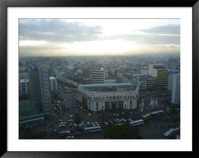 A View Of Nairobi Is Shown From The Hilton Hotel by Stephen Alvarez Pricing Limited Edition Print image