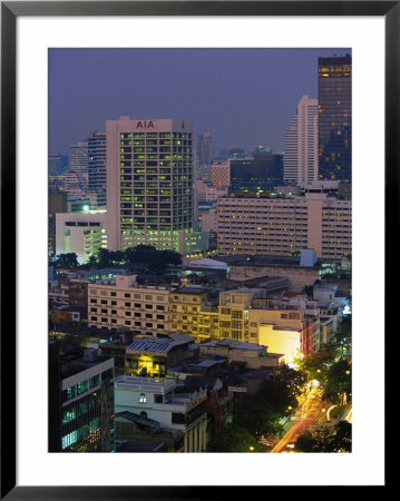 Central Bangkok, Dusk, Thailand by Walter Bibikow Pricing Limited Edition Print image