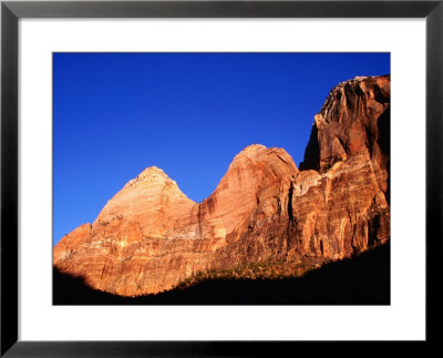 Mountain Of The Sun And Twin Brothers, Zion Canyon Scenic Drive, Zion National Park, U.S.A. by James Marshall Pricing Limited Edition Print image