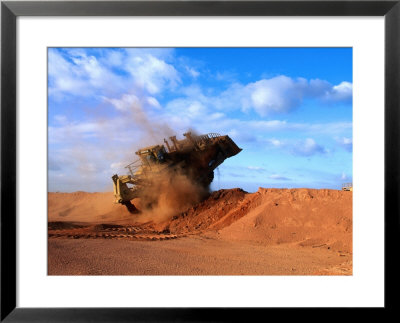 Giant Vehicle At Bauxite Mine, Weipa, Queensland, Australia by Oliver Strewe Pricing Limited Edition Print image