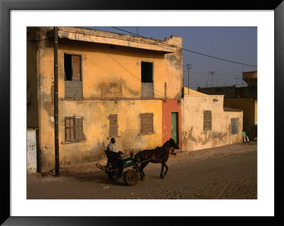 Horse And Cart Passing House, St. Louis, Senegal by Ariadne Van Zandbergen Pricing Limited Edition Print image