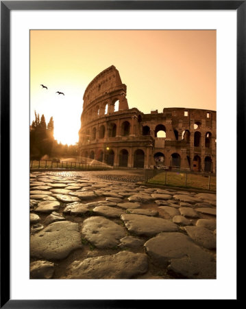 Colosseum And Via Sacra, Sunrise, Rome, Italy by Michele Falzone Pricing Limited Edition Print image
