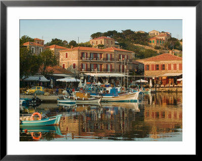 Fishing Port, Lesvos, Mithymna, Northeastern Aegean Islands, Greece by Walter Bibikow Pricing Limited Edition Print image