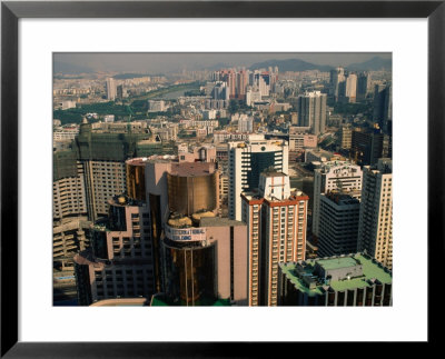 View Over City Centre, Shenzhen, Guangdong, China by Keren Su Pricing Limited Edition Print image