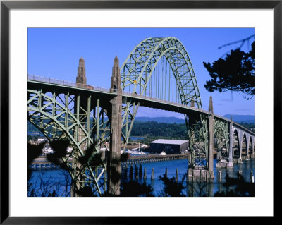 Yaquina Bay Bridge Built In 1936, Newport, Oregon, Usa by Roberto Gerometta Pricing Limited Edition Print image