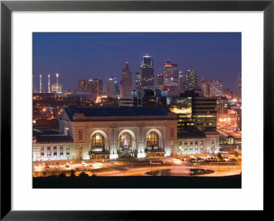 Union Station (B.1914) And Kansas City Skyline, Missouri, Usa by Walter Bibikow Pricing Limited Edition Print image