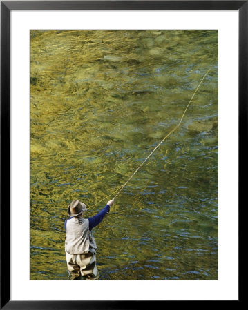 Fly-Fishing On The Wind River by Dugald Bremner Pricing Limited Edition Print image