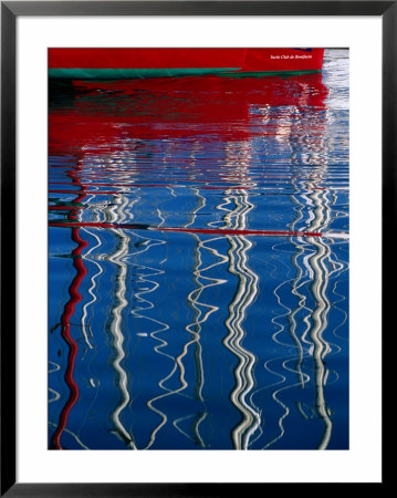 Reflections In The Marina, Porto Vecchio, Corsica, France by David Tomlinson Pricing Limited Edition Print image