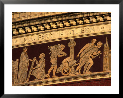 Facade Detail Of The Royal Albert Hall Building, London, England by Setchfield Neil Pricing Limited Edition Print image